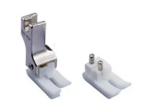 Prensatelas de teflón compensado izquierdo 6,4 mm para guiado suave del material